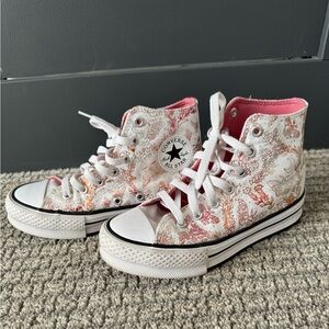 Girls Converse high top sneakers